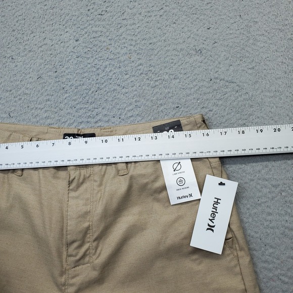Hurley Golf Khaki Shorts Men 30 Tan 2-Way Stretch H2O-Dri Breathe 19" MWS0006500 - Picture 5 of 10